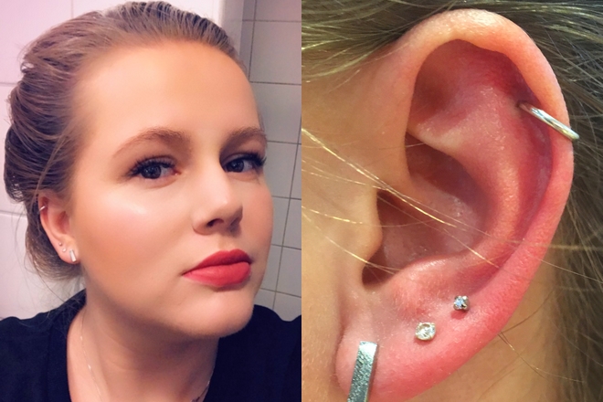 Helix piercing: update